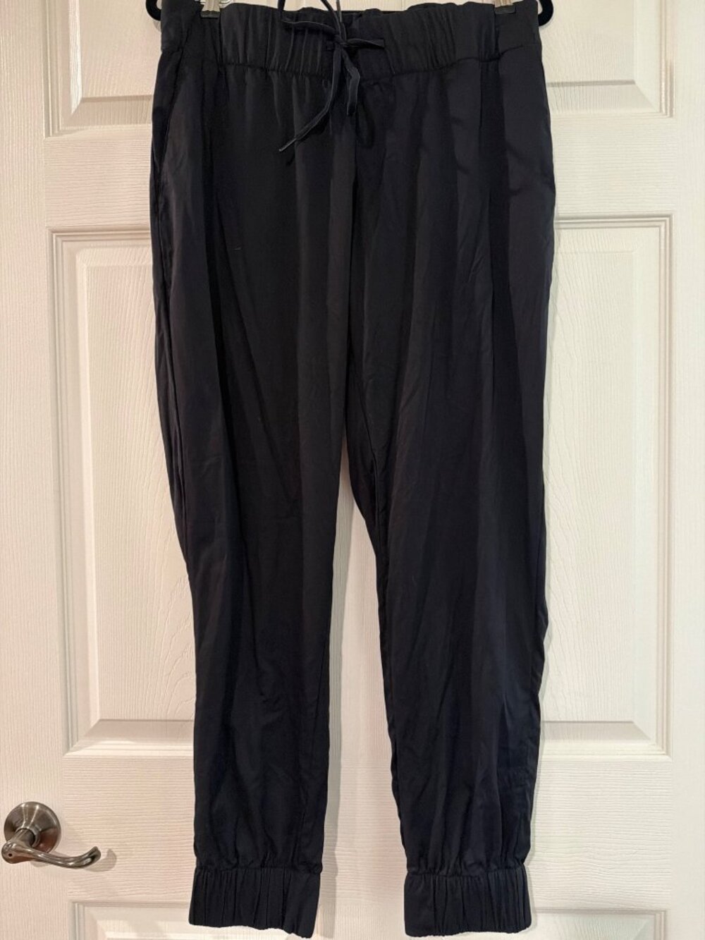 The North Face Womens XL Black Nylon Stretch Jogger Pants Elastic Waist